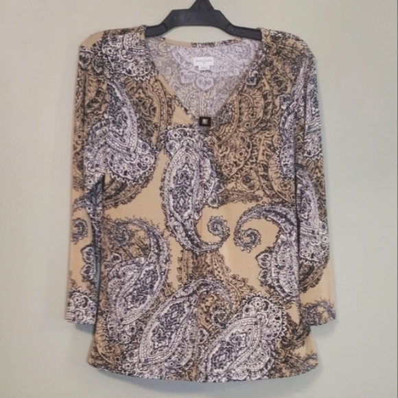 Jaclyn Smith top size M - Picture 2 of 8